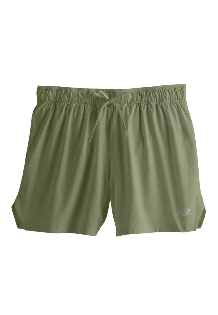 New Balance New Balance Mens RC Short 5" - Dark Olivine