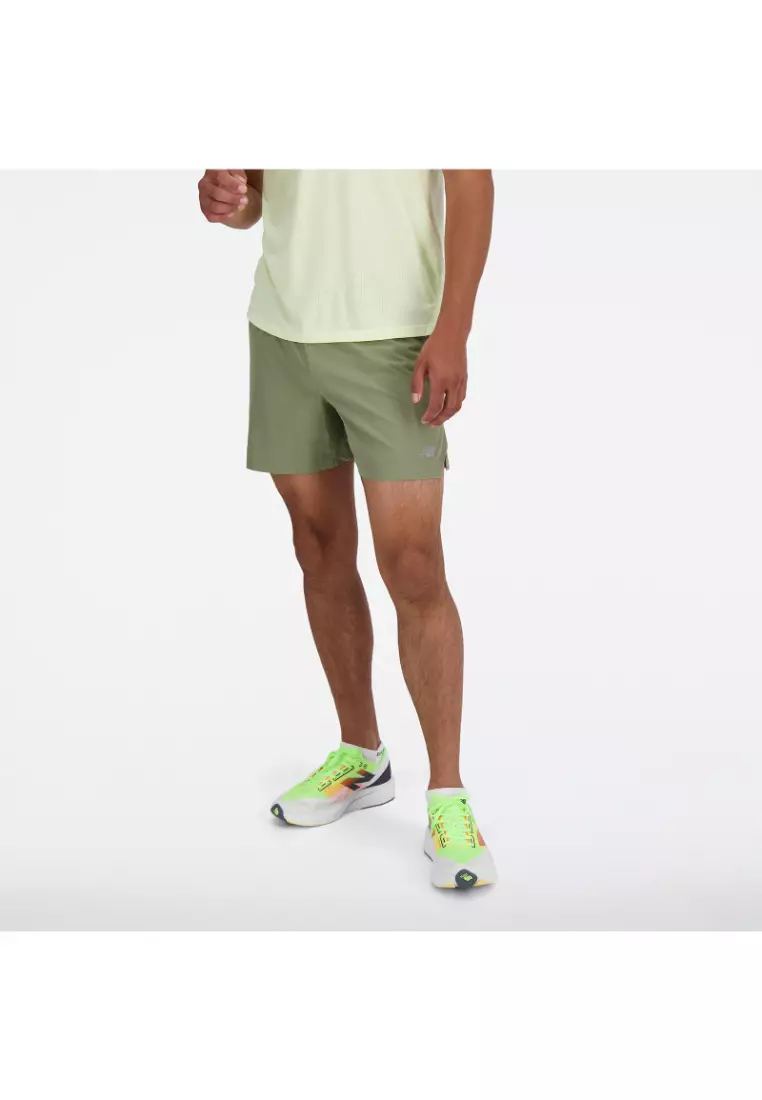 New Balance New Balance Mens RC Short 5" - Dark Olivine