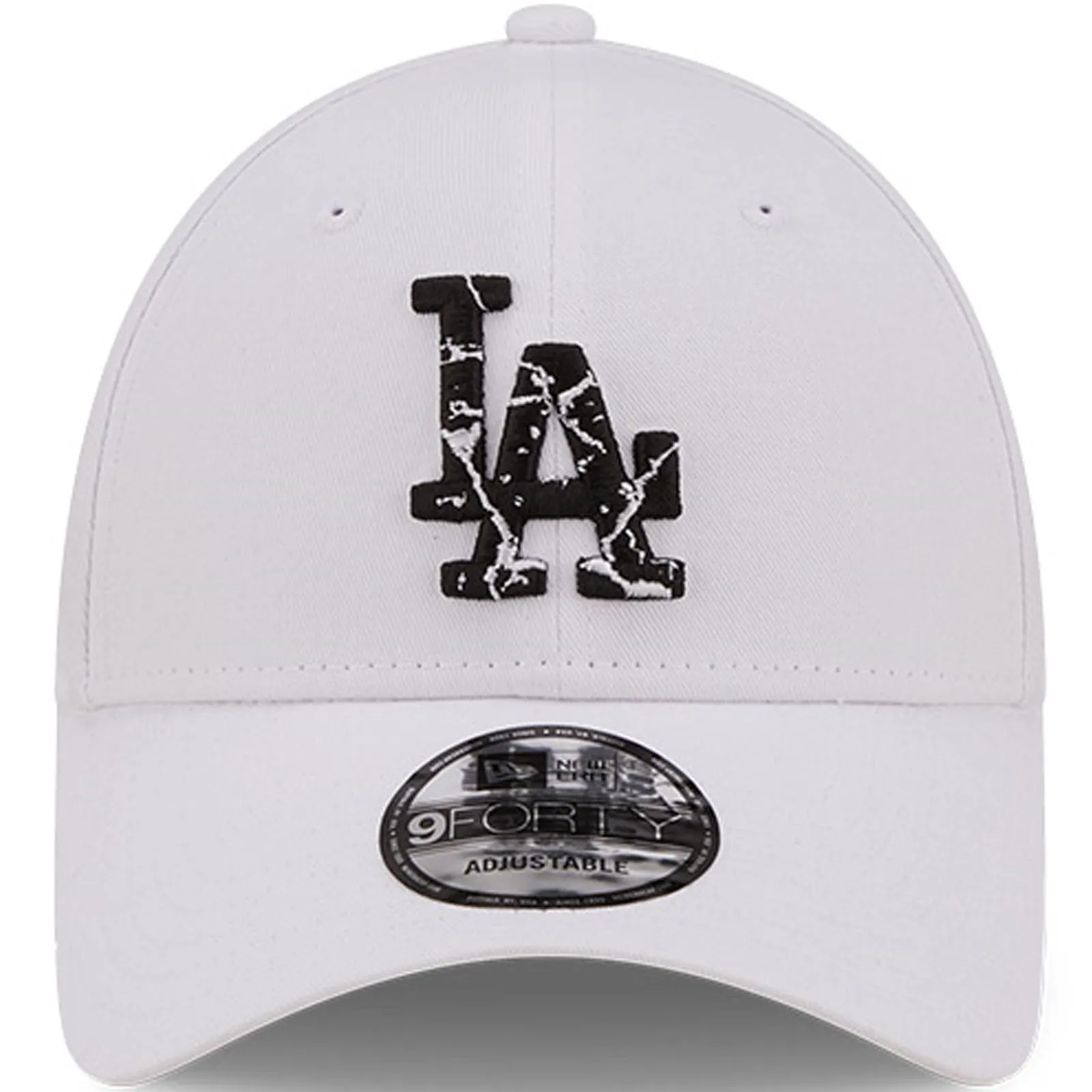 New Era Mens Los Angeles Dodgers 9FORTY MLB Marble Infill Baseball Cap Grey