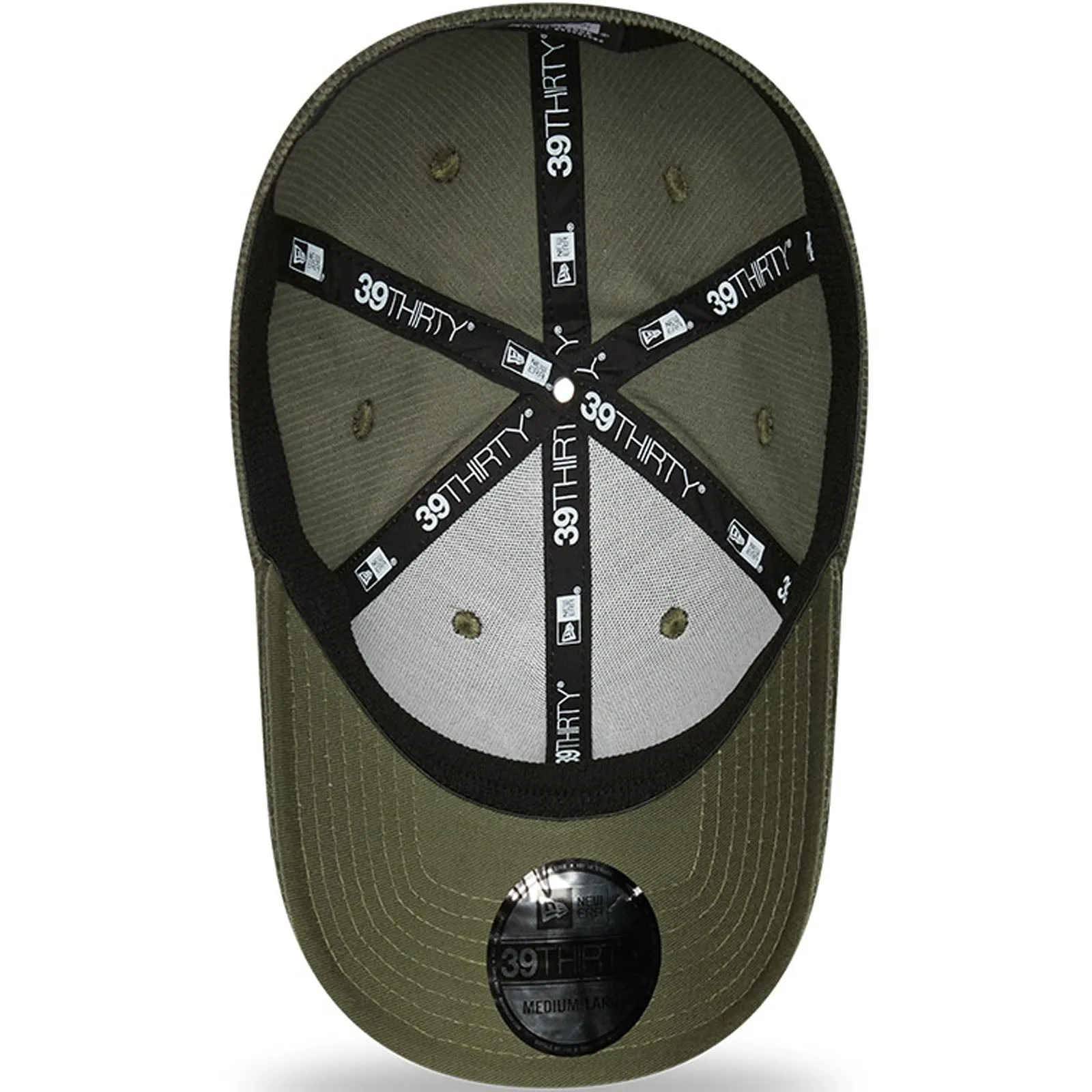 New Era Mens Los Angeles Dodgers MLB 39THIRTY Cord Baseball Cap - Khaki