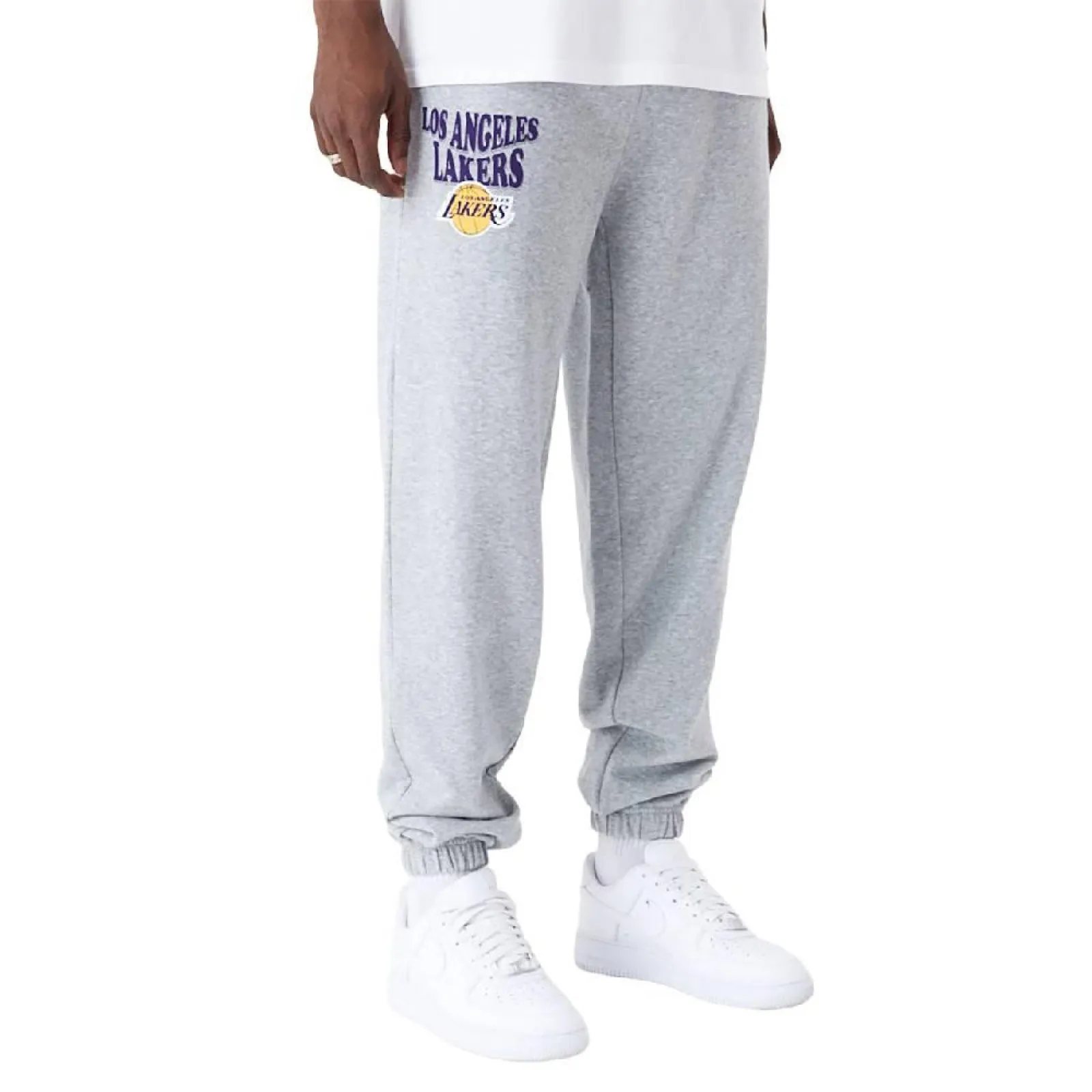 New Era NBA LA Lakers Script Joggers ''Grey''