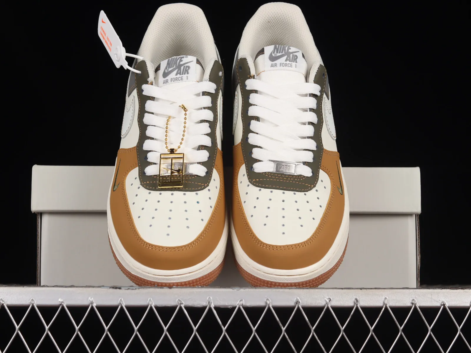 Nike Air Force 1 07 Low Brown Dark Grey Green DB3301-011