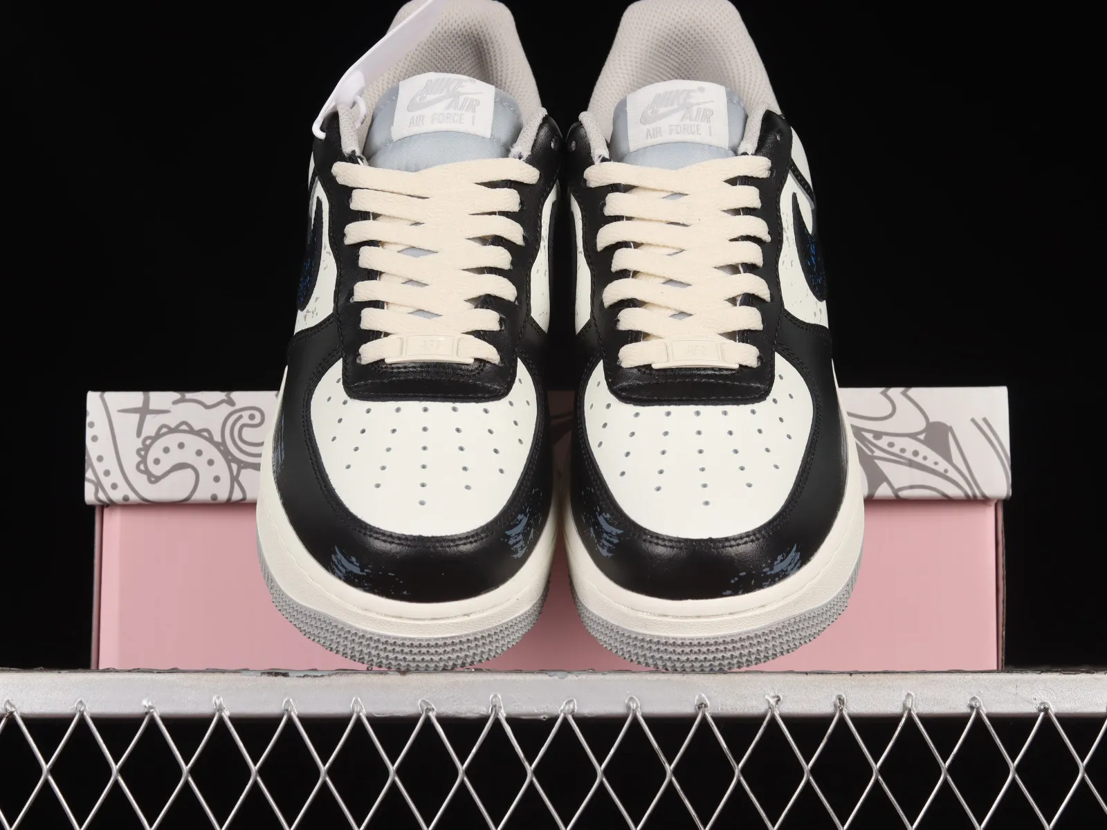 Nike Air Force 1 07 Low Rice White Black Blue LT6986-920