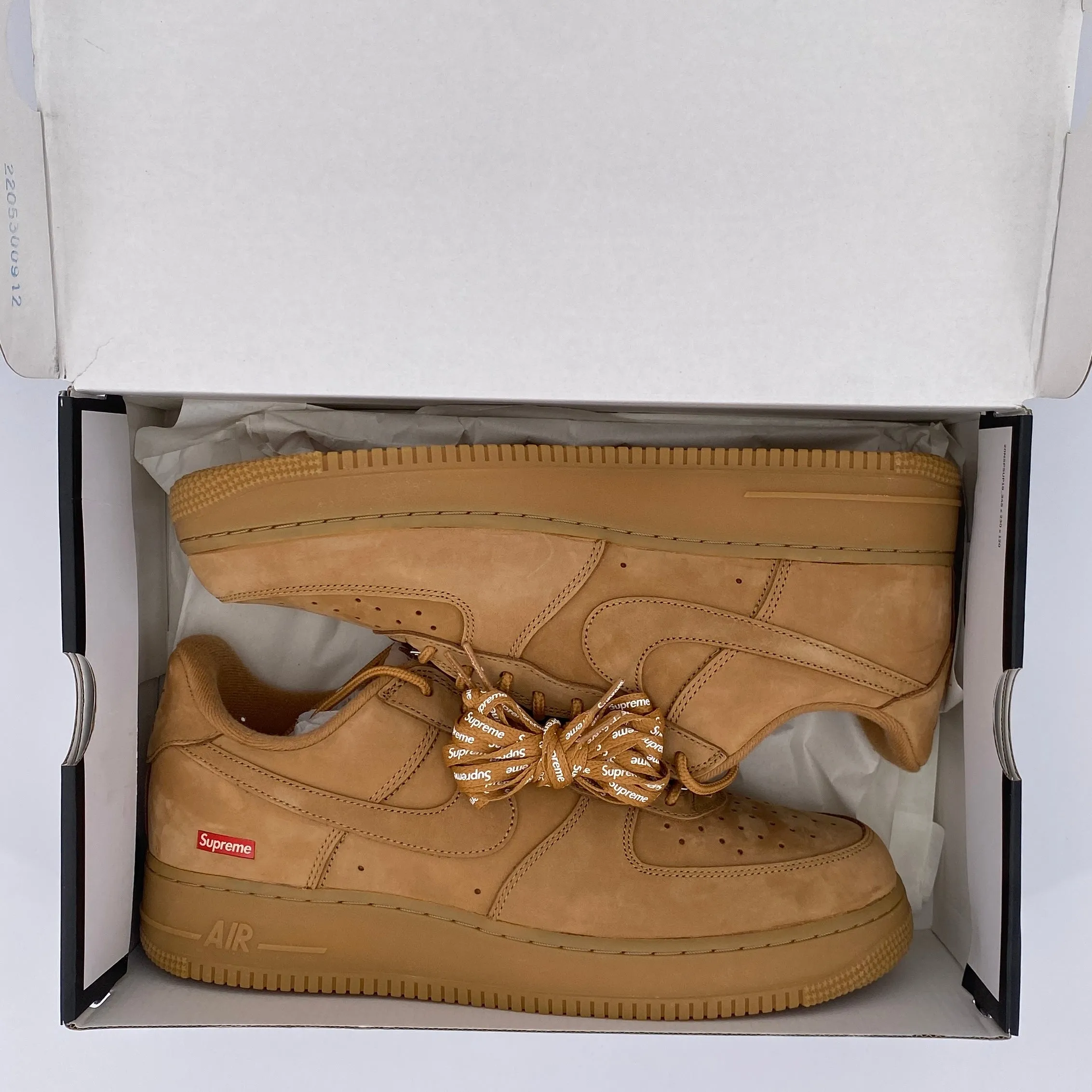 Nike Air Force 1 Low Supreme Wheat 2021 New Size 12