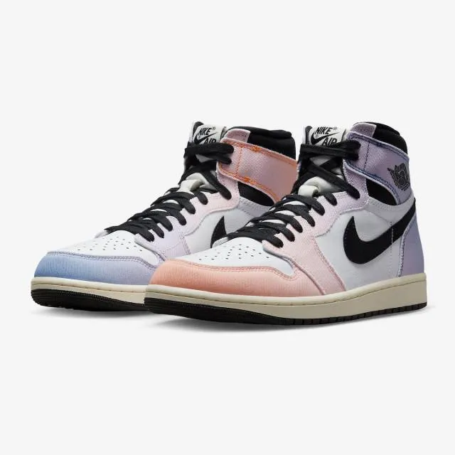 Nike Air Jordan 1 Retro High OG (Skyline/ Vivid Orange/ ...