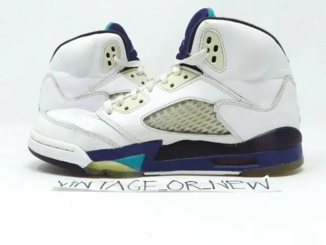 Nike Air Jordan V 5 Grape Retro 2013 BG GS 440888-108 sz 5Y