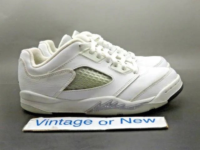 Nike Air Jordan V 5 Low White Black Wolf Grey 2016 Retro...