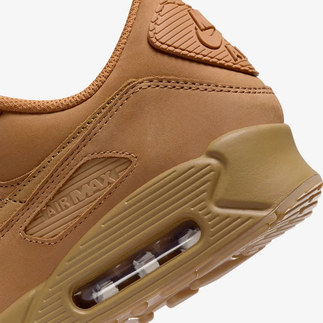 Nike Air Max 90 Premium Flax Gum Light Brown Wheat FZ5102-299