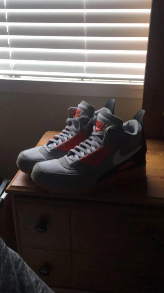 NIKE Air Max 90‘s Sneakerboot Ice Wolf Grey Infrared