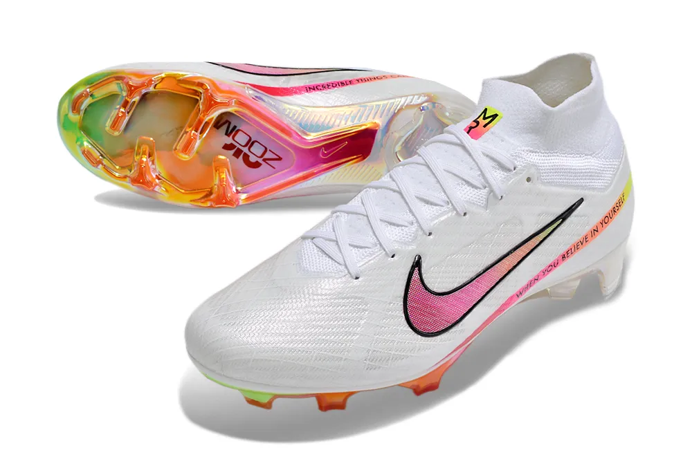 Nike Air Zoom Mercurial Superfly 9 Elite FG Marcus Rashford - White/Black/Hyper Pink