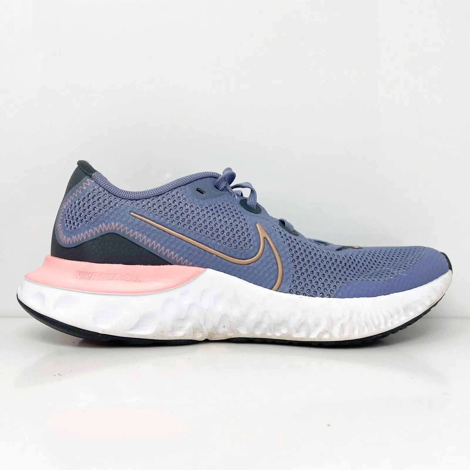 Nike Boys Renew Run CT1430-418 Blue Running Shoes Sneakers Size 6.5Y