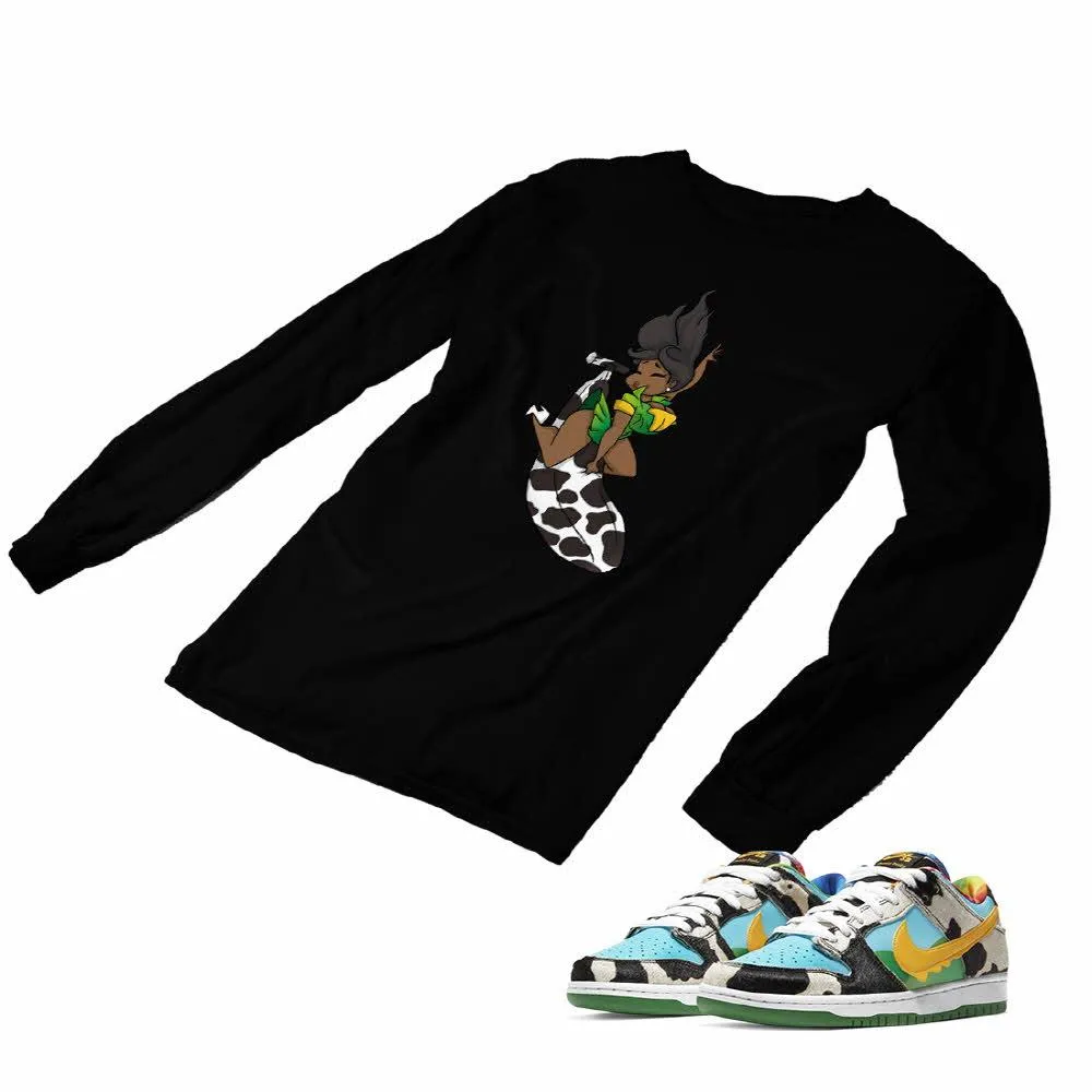 Nike Dunk Ben Jerry’s Matching Custom Designed Long Sleeve T shirt ND 1-2-12
