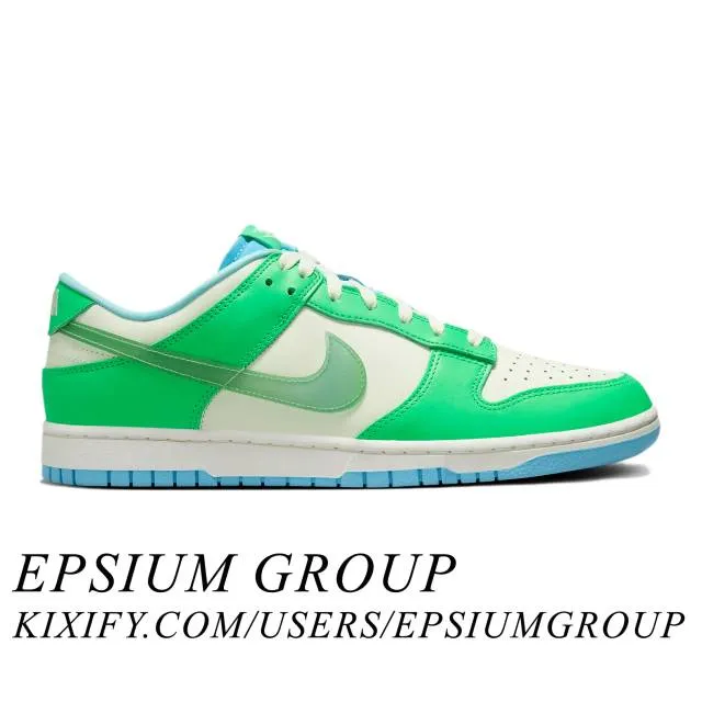 Nike dunk low (green shock/ aquarius blue/ sail/ vapor green) men us 8-13 fz4015-399