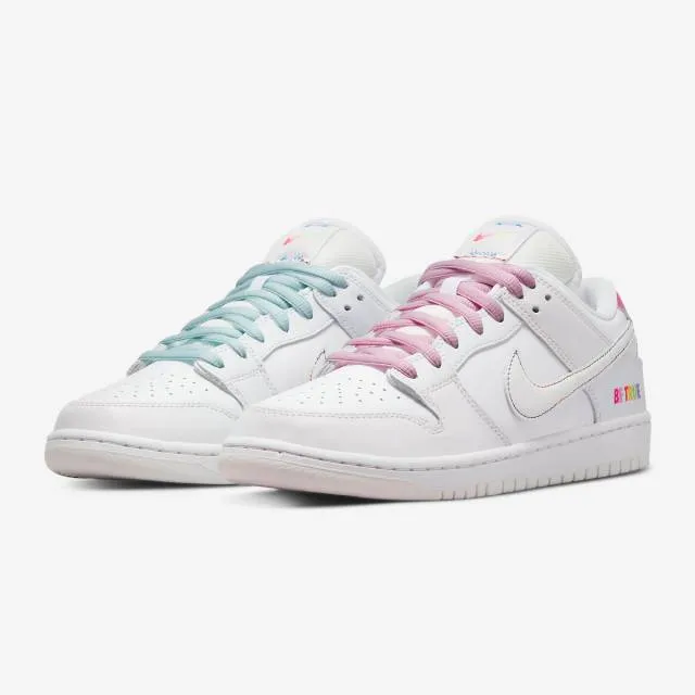 Nike Dunk Low SB (Be True/ White/ Multicolor/ Pink Yello...