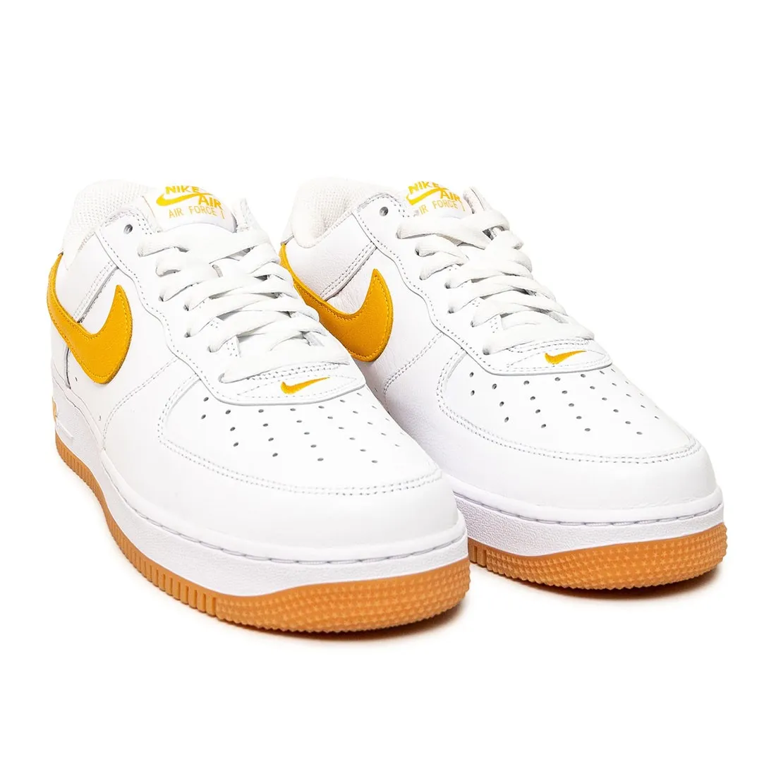 Nike Men Air Force 1 Low Retro (white / university gold-gum yellow)