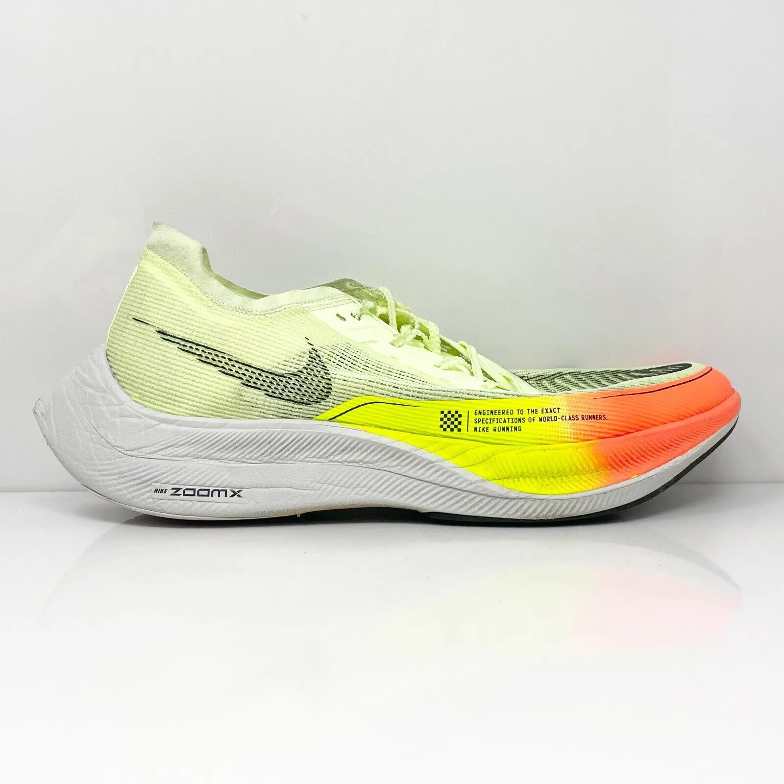 Nike Mens ZoomX Vaporfly Next Percentage CU4111 Yellow Running Shoes Sneakers 12