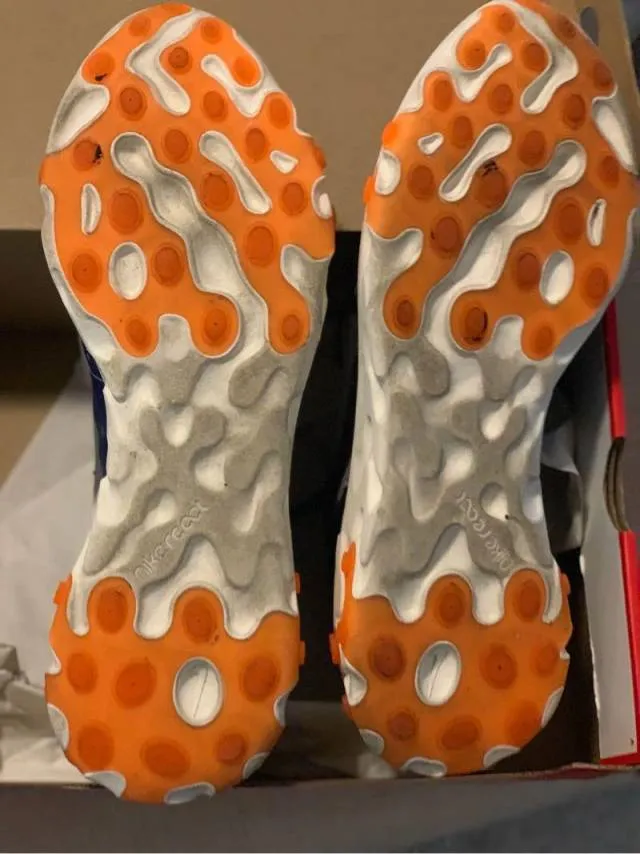 Nike React element 87 thunder blue/total orange
