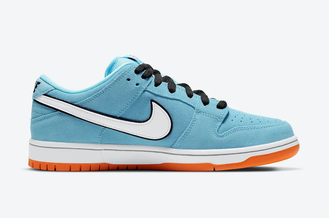 Nike SB Dunk Low Club 58 Gulf Blue Chill Safety Orange Black White BQ6817-401