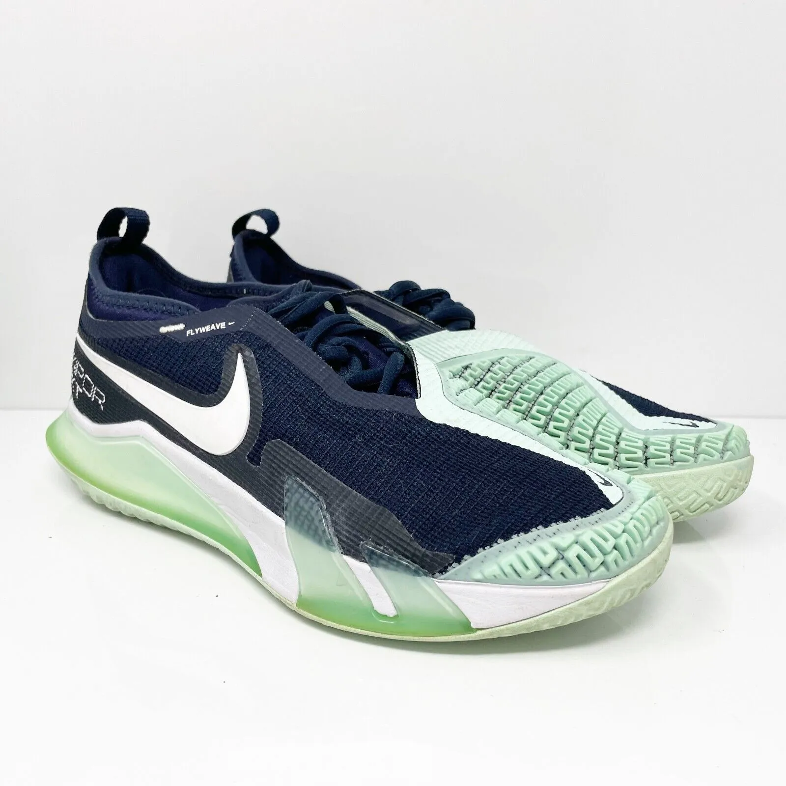 Nike Womens Court React Vapor Nxt CV0742-410 Blue Running Shoes Sneakers Sz 8.5
