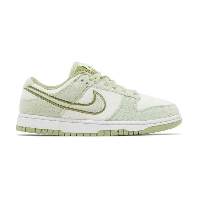 Nike women's dunk low (fleece honeydew/ green/ honeydew/ phantom/ alligator/ white/ black) sizes 6-1