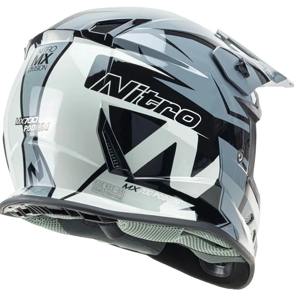 Nitro - MX700 Black/Grey Helmet