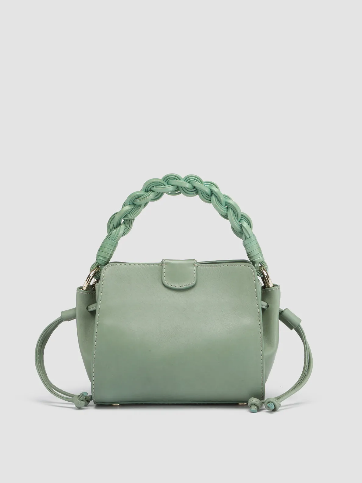 NOLITA WOVEN 219 - Green Leather Handle Bag