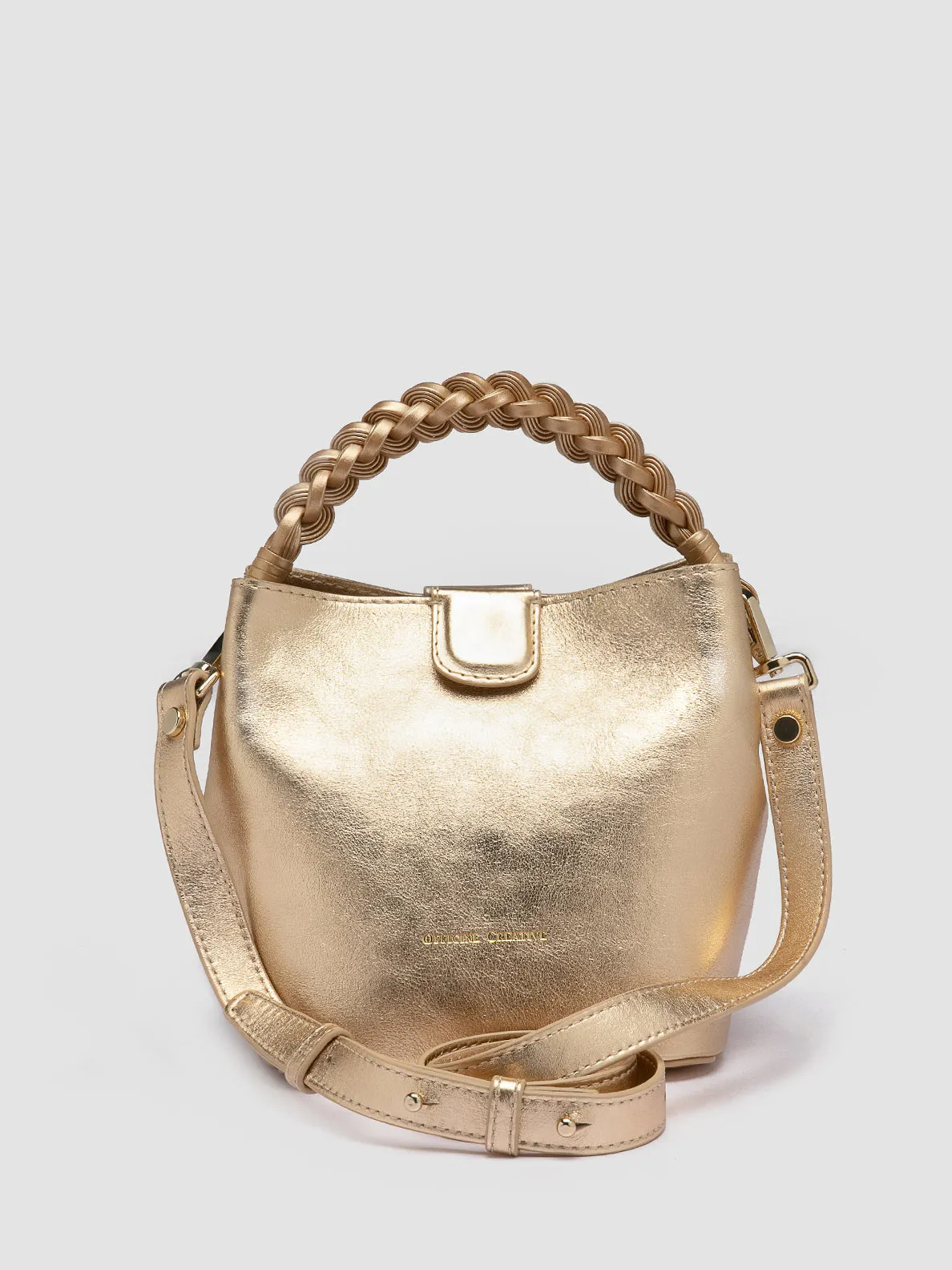 NOLITA WOVEN 227 - Gold Leather Handle Bag