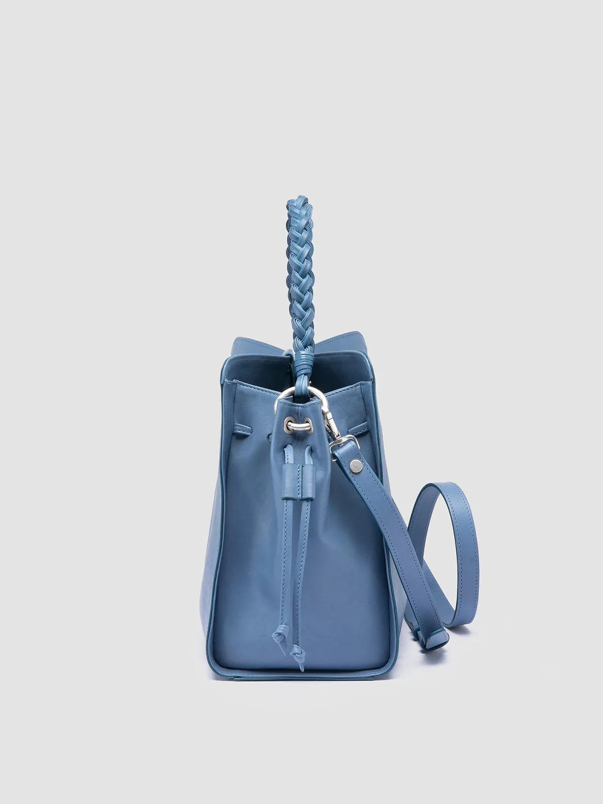 NOLITA WOVEN 231 - Blue Leather Handle Bag