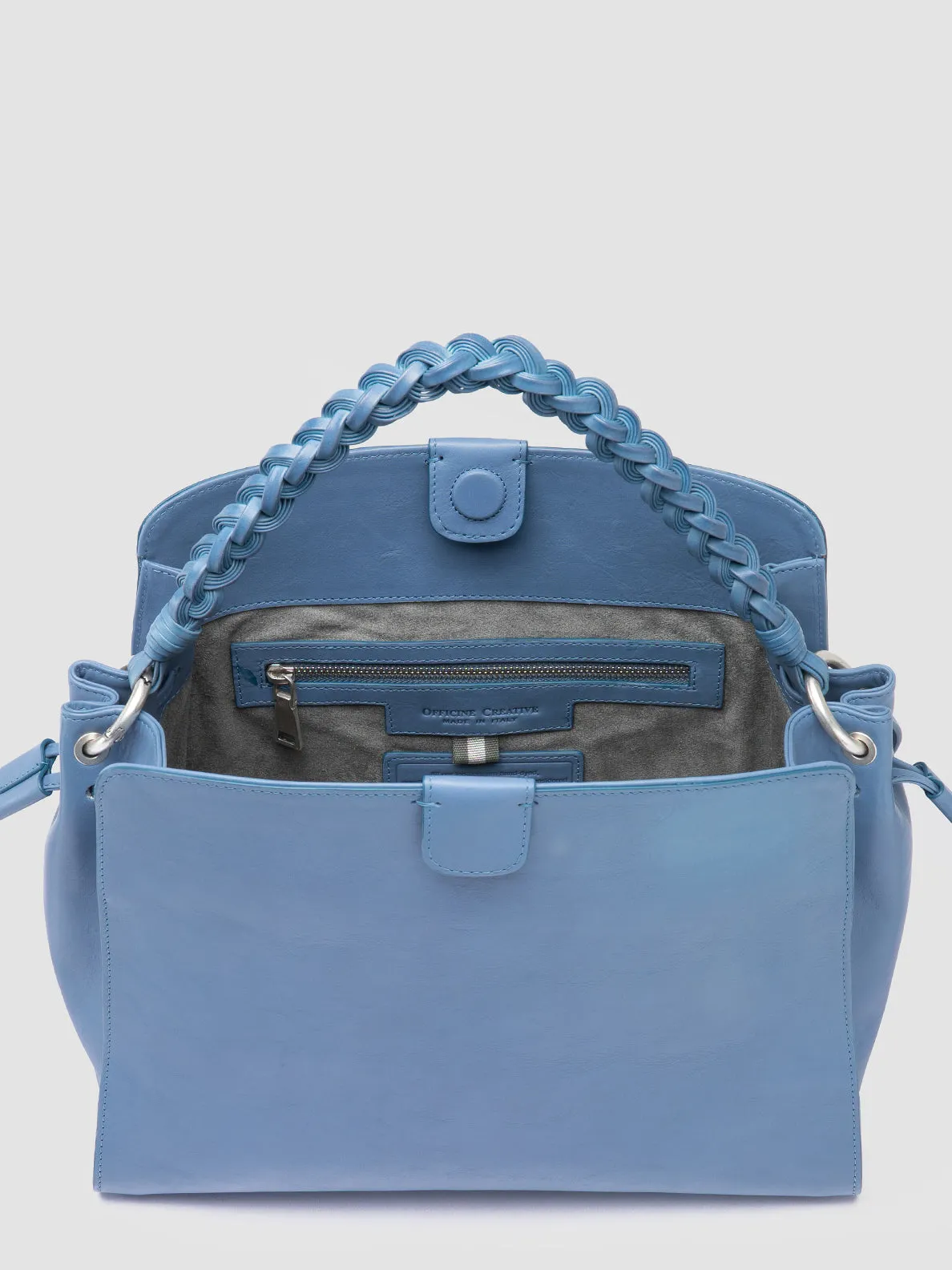 NOLITA WOVEN 231 - Blue Leather Handle Bag