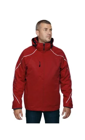 North End 88196T Men's Tall Angle 3-in-1 Jacket with Bonded Fleece Liner