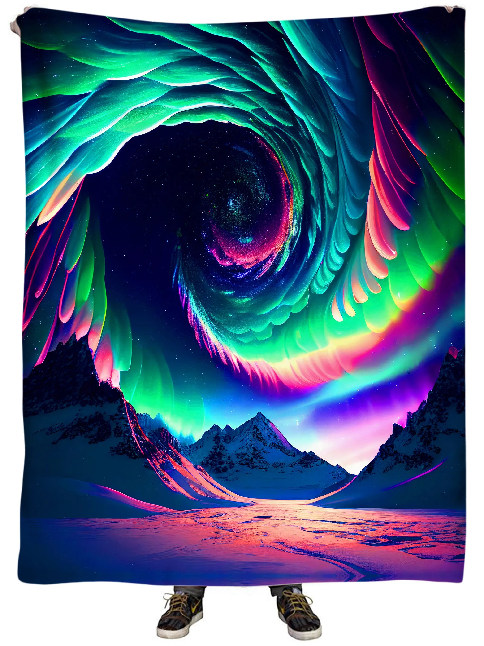 Northern Lights II Plush Blanket