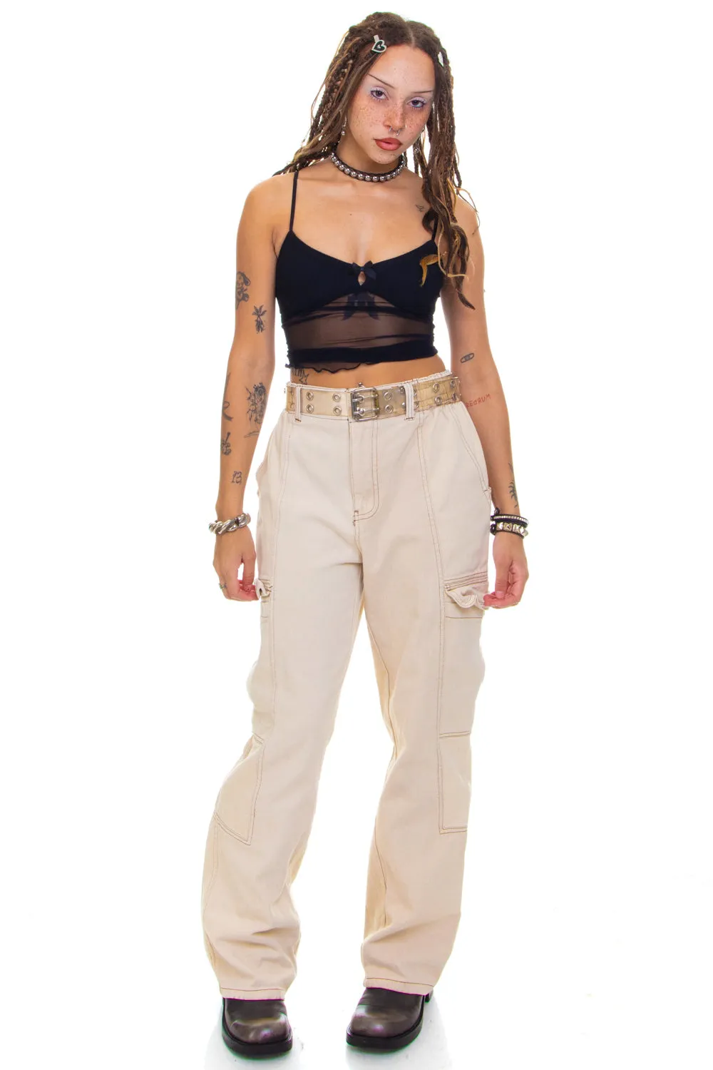 Not-Quite-Vintage Sandy Skater Wide Leg Pants - S/M