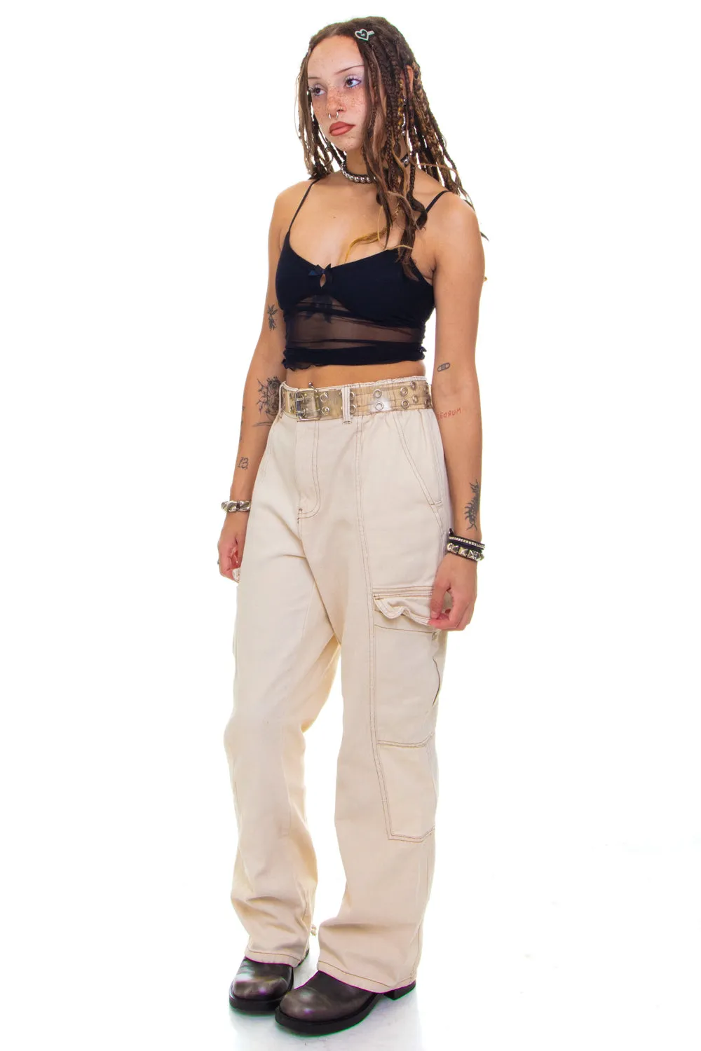 Not-Quite-Vintage Sandy Skater Wide Leg Pants - S/M