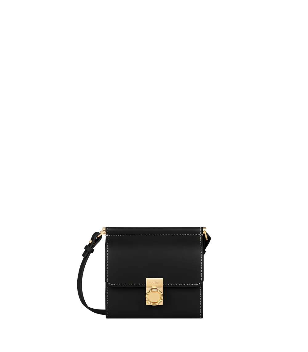 Numéro Sept Crossbody Wallet - Smooth Black