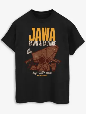 NW2 Star Wars Jawa Slogan Adult Black Printed T-Shirt | Men | George at ASDA