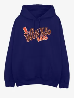 NW2 Willy Wonka Bar Logo Adult Navy Printed Hoodie | Men | George at ASDA