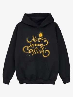 NW2 Wish Magic In Every Wish Kids Black Printed Hoodie | Kids | George at ASDA