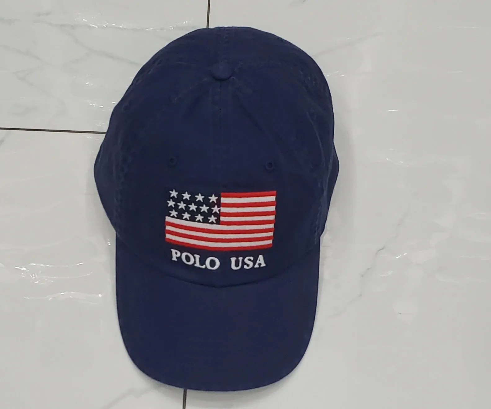 Nwt Polo Ralph Lauren Polo USA American Flag Adjustable Strap Back Hat