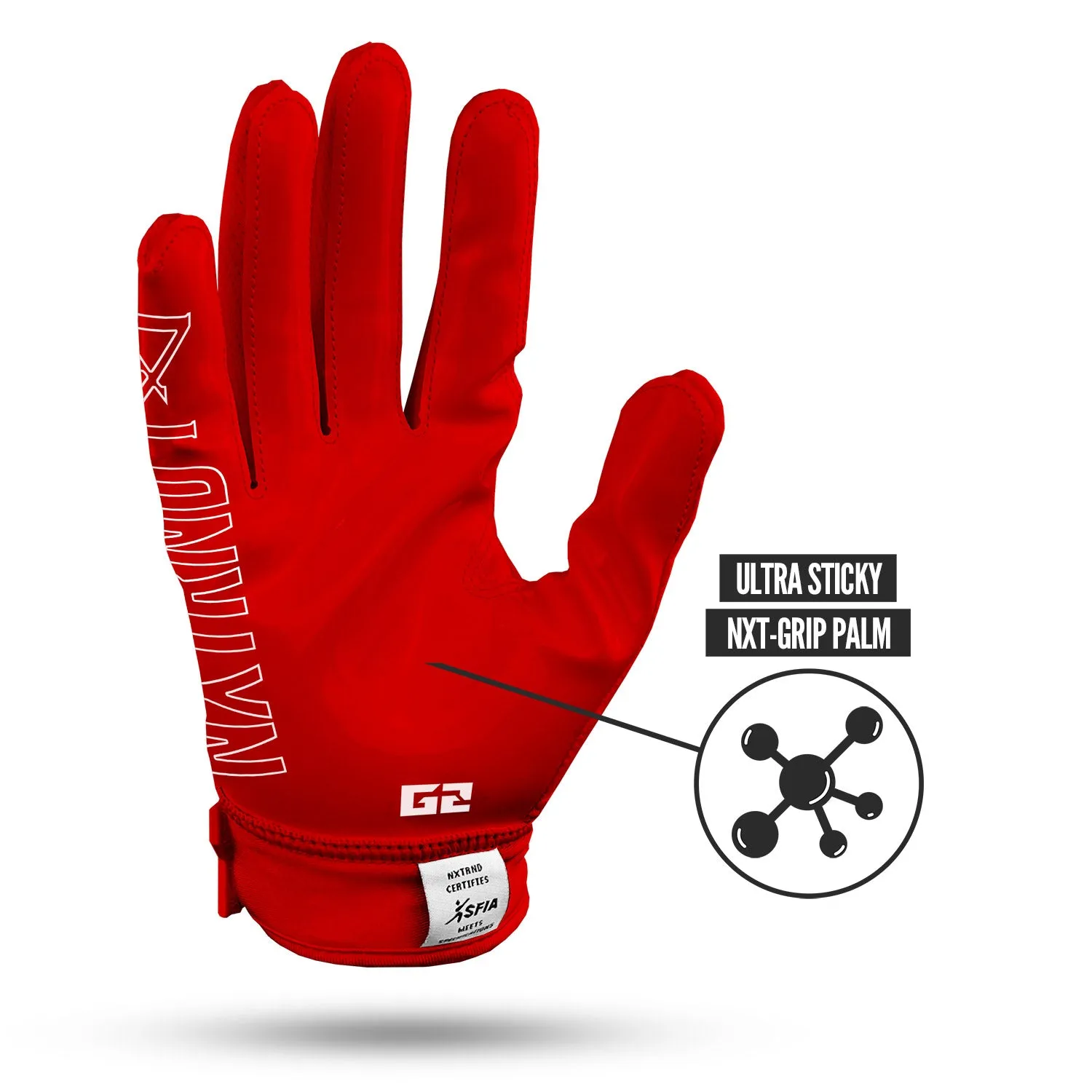 NXTRND G2 Football Gloves Red