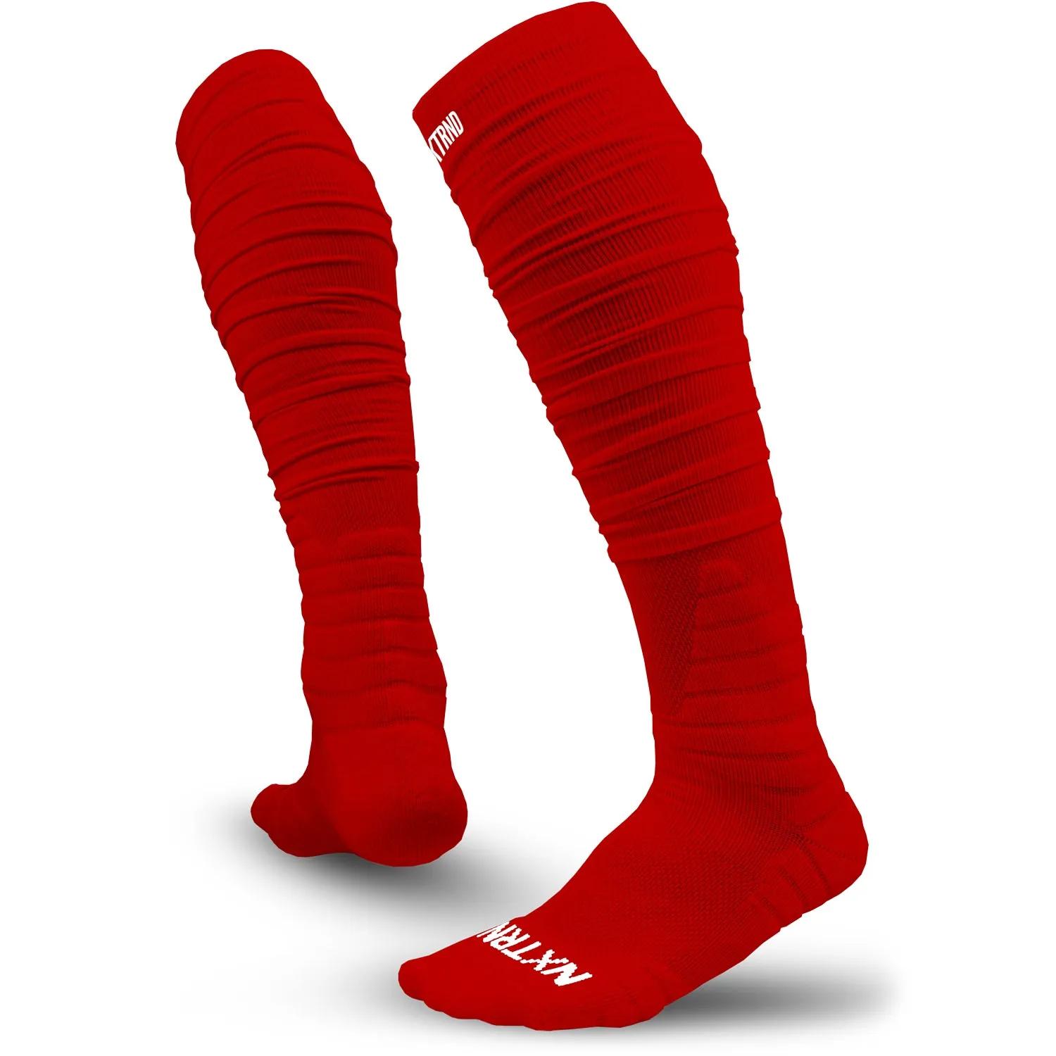 NXTRND XTD Scrunch Football Socks Red