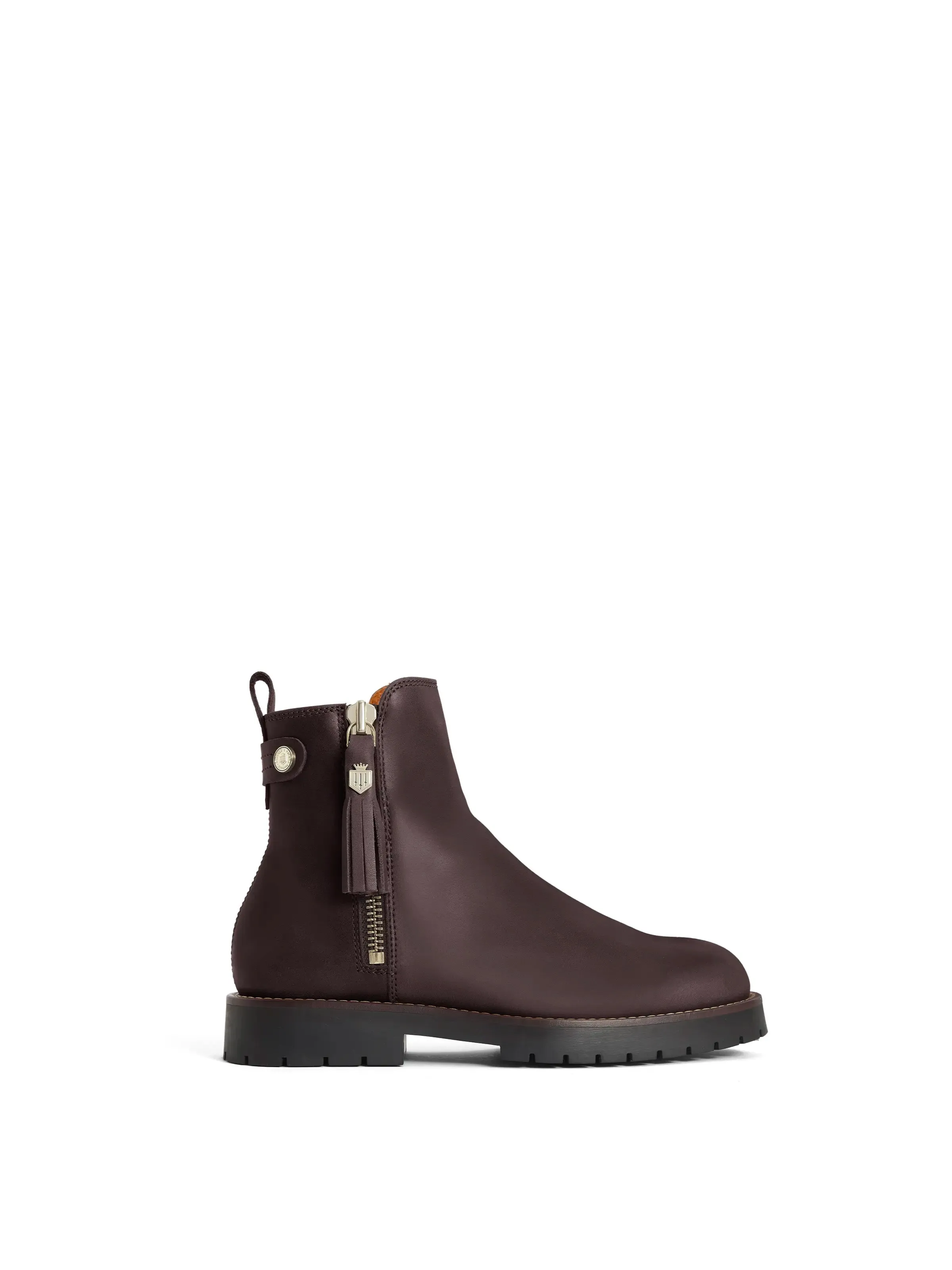 Oakham mahogany leather Waterproof Ankle Boots