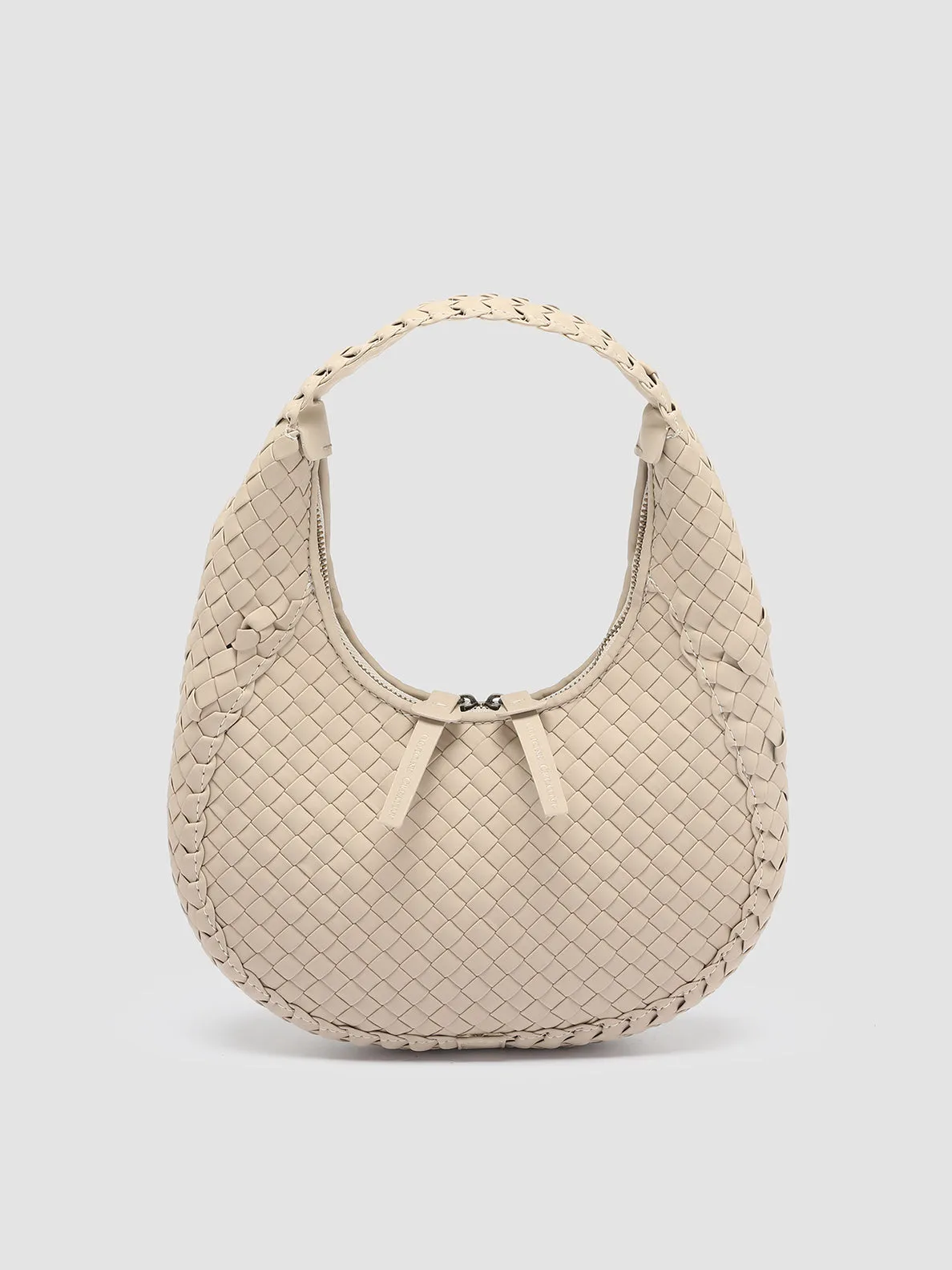 OC CLASS 057 Mignon - Taupe Leather Hobo Bag