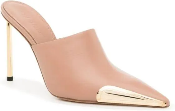Off-White Allenframe 90mm leather mules Pink