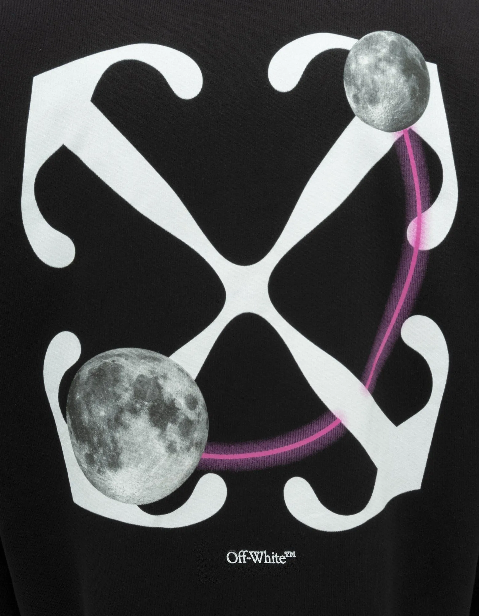 Off-White Black Double Moon Arrow Skate Hoodie