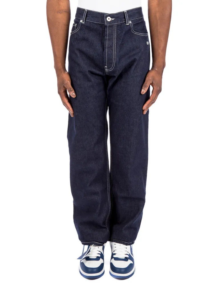 Off White Off Emb Loose Jeans | Credomen