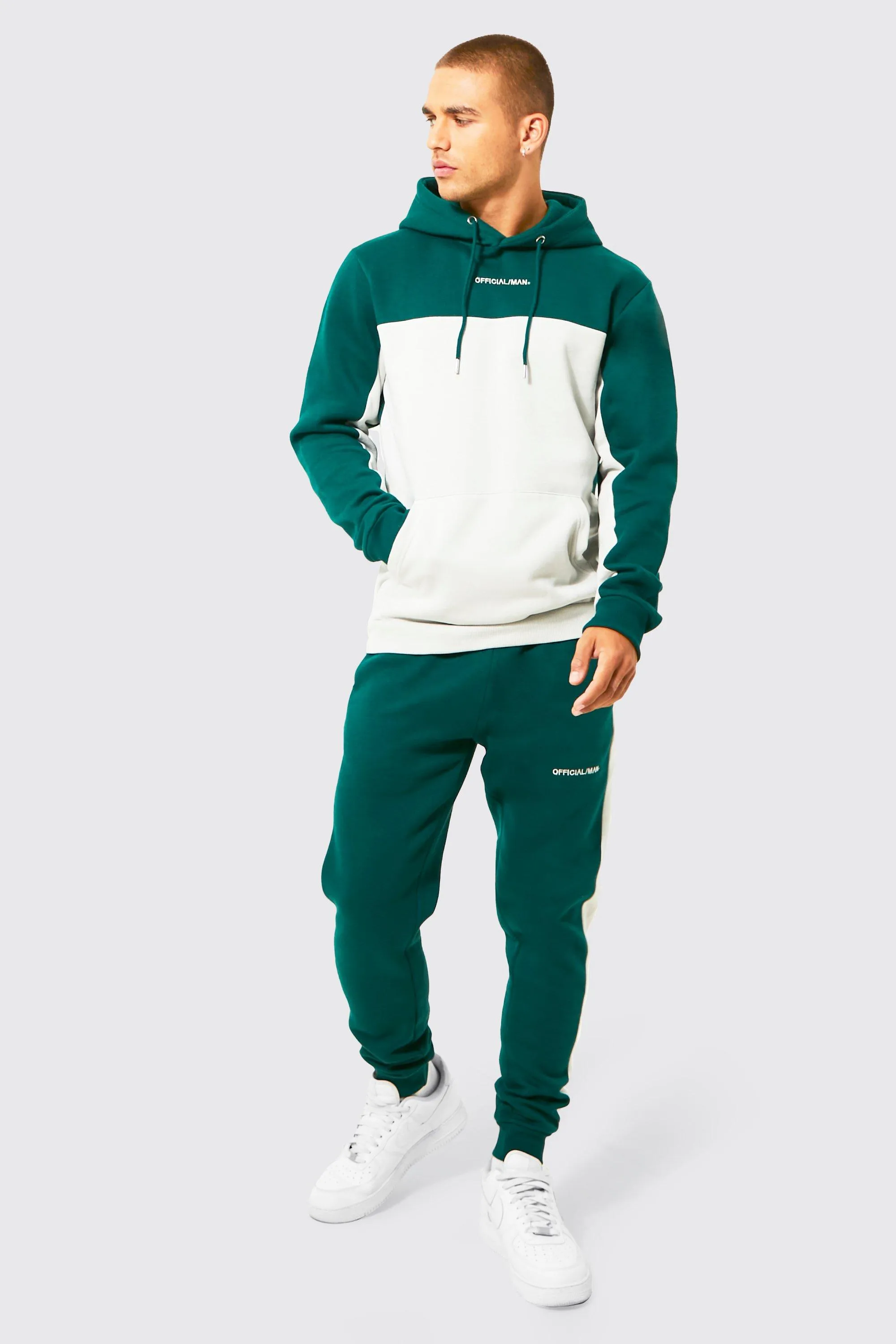 Official Colour Block Hooded Tracksuit