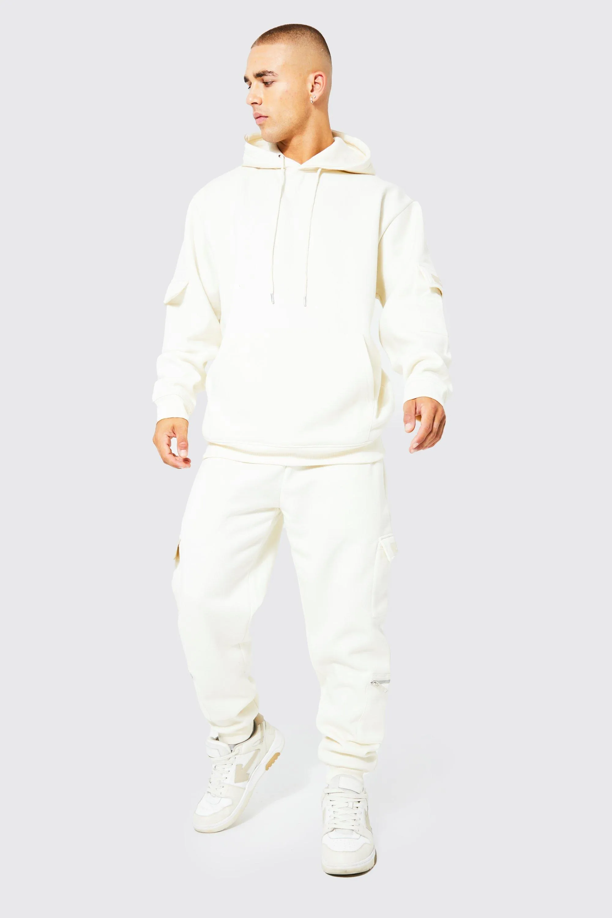 Official Man 3d Cargo Hooded Tracksuit