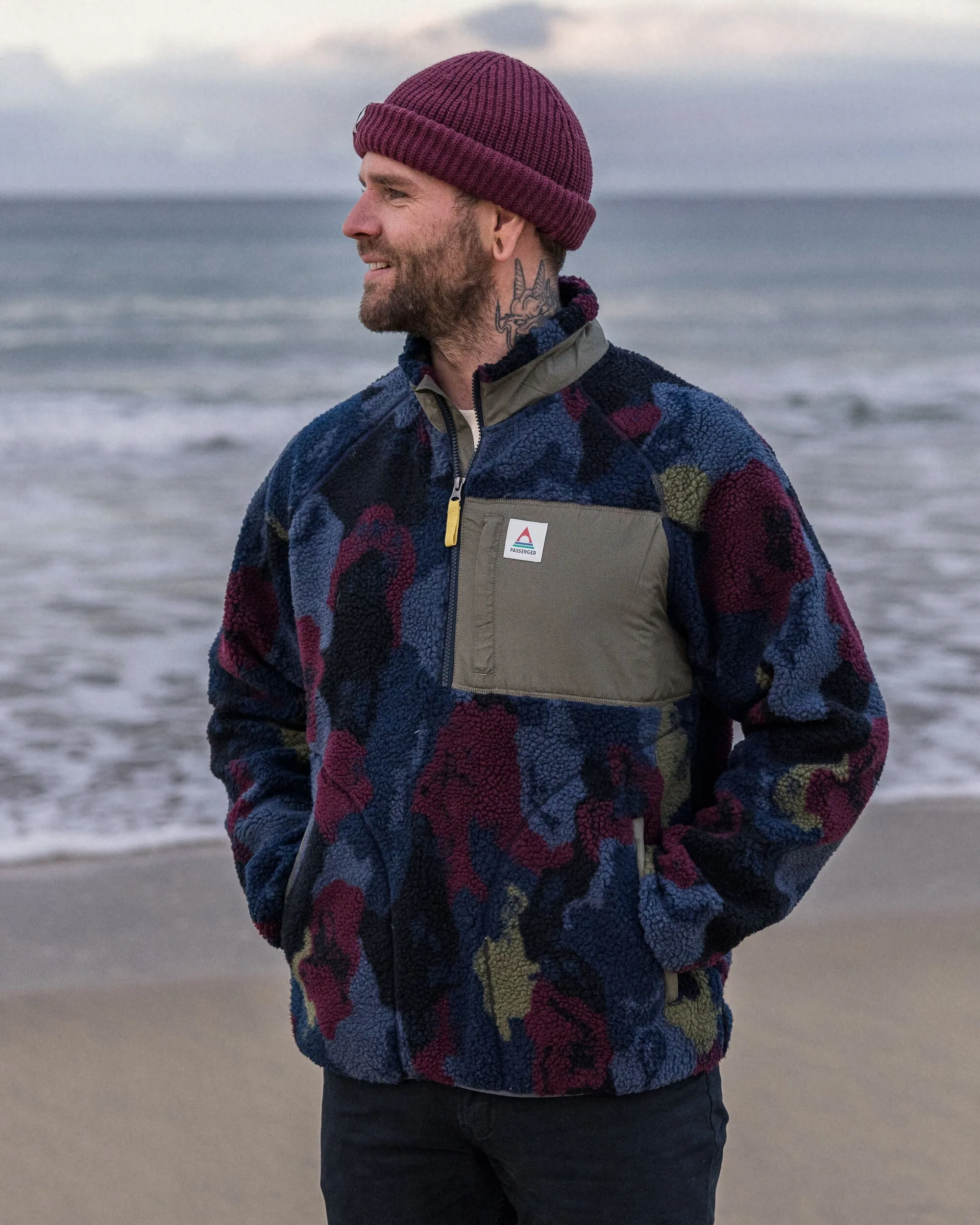 Offroad Recycled Sherpa Half Zip Fleece