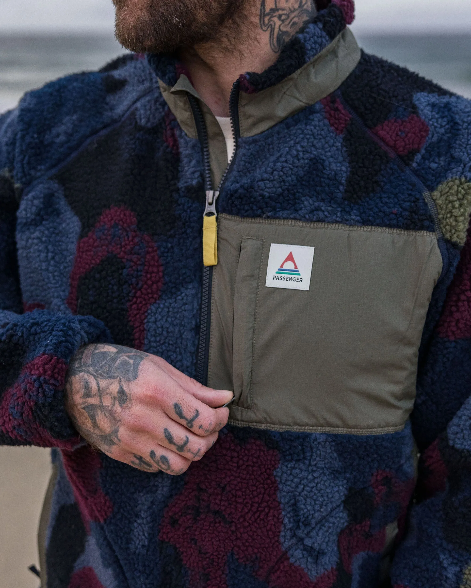 Offroad Recycled Sherpa Half Zip Fleece