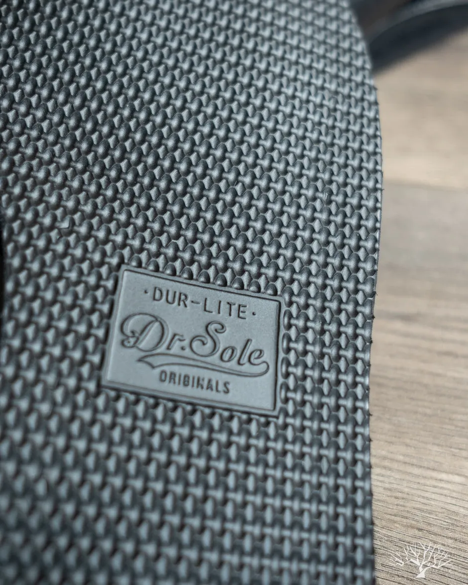 OGL x Dr. Sole Leather Cross Sandals - Black